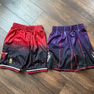 Hardwood Classics Basketball Shorts Chicago Bulls and Toronto Raptors